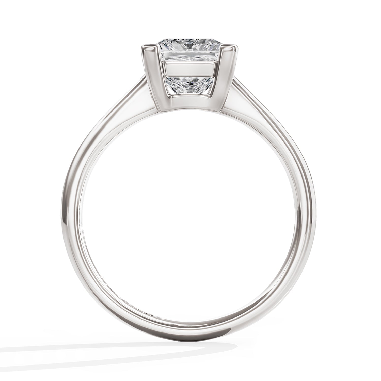 Doria Anillo de compromiso de Moissanita tipo Solitario